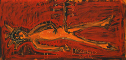 "Drzewo życia" 50x70 cm. oil sticks, akryl. 2012 Piotr Ambroziak<br/>"The Tree of Live" 50x70 cm. oil sticks, acrylic paint. 2012 Peter Ambroziak